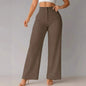 Women High Waist Pure Color Pants