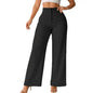 Women High Waist Pure Color Pants